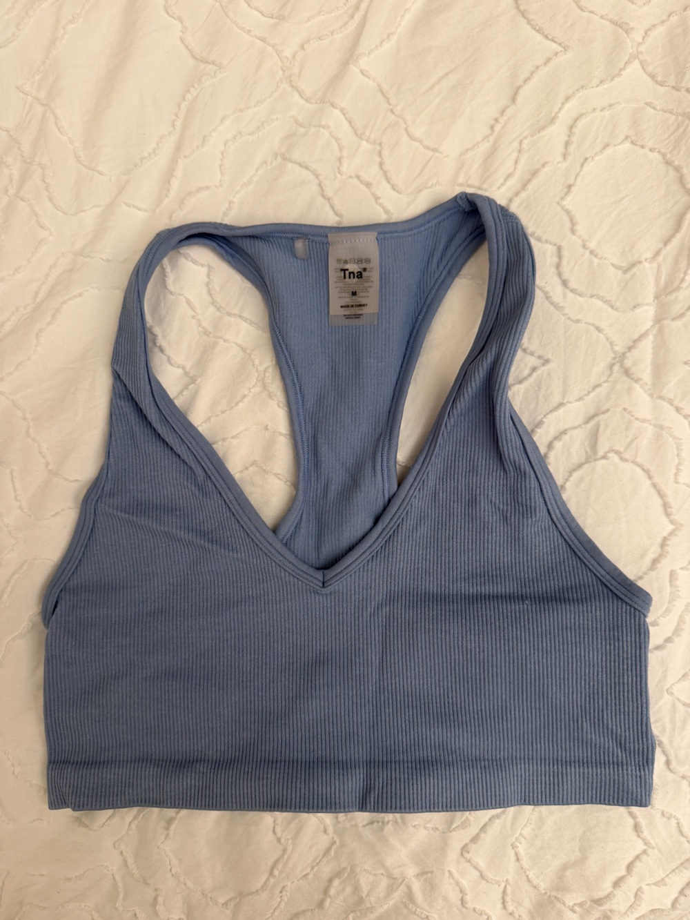 TNA Ribbed Racerback Tank - Dusty Blue